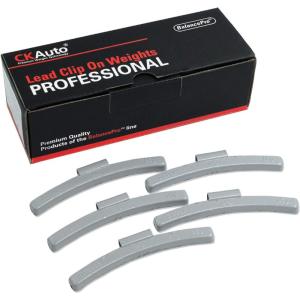 imageCKAuto MCSeries Coated 12oz 05oz Lead Clip on Wheel Weights 25PcsBox30oz