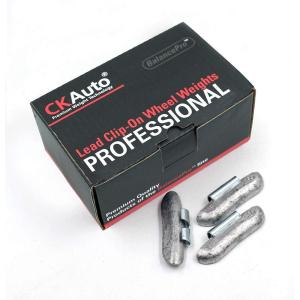 imageCKAuto P Style 34oz 075oz Lead Clip on Wheel Weights Uncoated 50PcsBox15oz