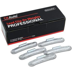 imageCKAuto P Style 34oz 075oz Lead Clip on Wheel Weights Uncoated 50PcsBox225oz