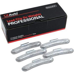 imageCKAuto P Style 34oz 075oz Lead Clip on Wheel Weights Uncoated 50PcsBox250oz