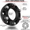 imageCKAuto 4 Pack 6x55 Hub Centric Wheel Spacers 200quot 6x1397mm Wheel Spacers 1061mm Center Bore with M12x15 Studs125 Thick  4 pack