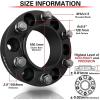 imageCKAuto 4 Pack 6x55 Hub Centric Wheel Spacers 200quot 6x1397mm Wheel Spacers 1061mm Center Bore with M12x15 Studs200 Thick  2 pack