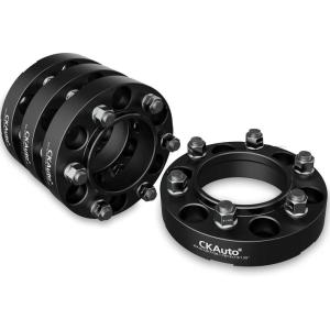 imageCKAuto 4 Pack 6x55 Hub Centric Wheel Spacers 200quot 6x1397mm Wheel Spacers 1061mm Center Bore with M12x15 Studs125 Thick  4 pack