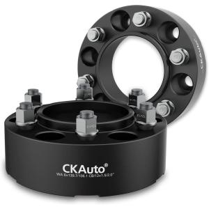 imageCKAuto 4 Pack 6x55 Hub Centric Wheel Spacers 200quot 6x1397mm Wheel Spacers 1061mm Center Bore with M12x15 Studs200 Thick  2 pack