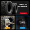 imageCKAuto Radial Tire Repair Patch Kit Heavy Duty Tire Plug Repair Kit Flat for Cars Vans SUVs Buses ampamp Heavy Trucks Tractor Agricultural Vehicles Rectangle 225quot4310quot 60  110mm 20pcs60  110mm 20pcs